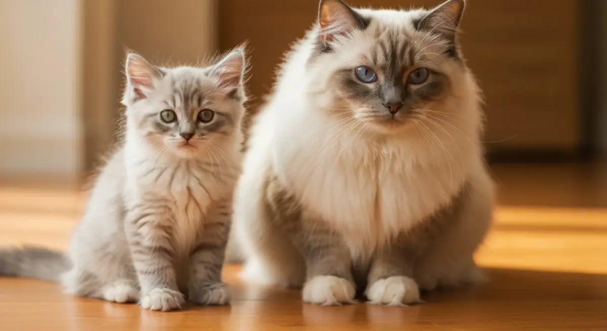 La croissance du Ragdoll : du chaton au colosse de 4 ans — Ragdoll